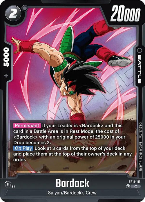 Bardock FB11-111 [ Inglese / Giapponese ]