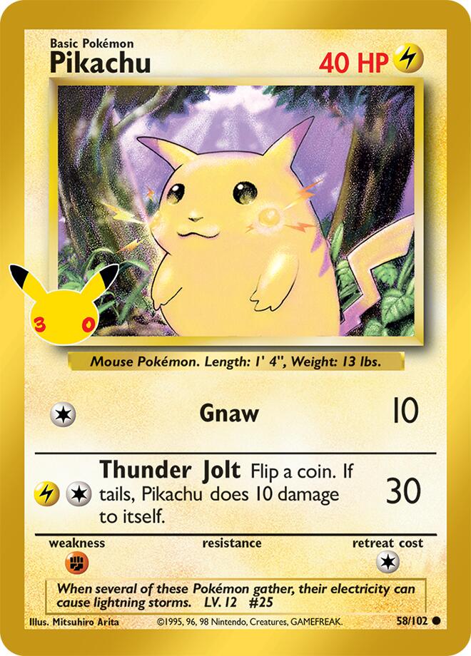 Pikachu - 30° Anniversario 58/102 [ Italiano ]