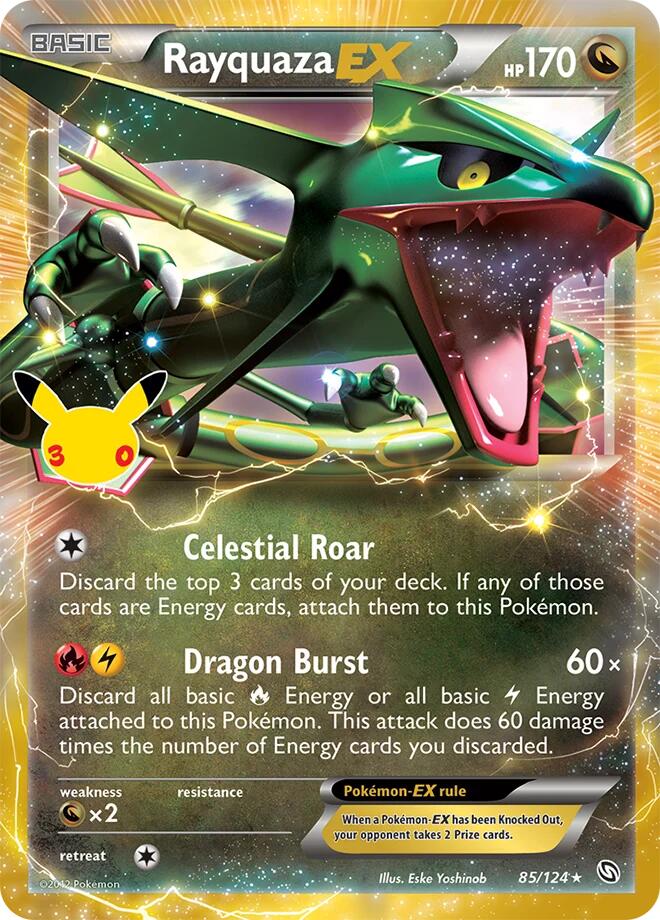 Rayquaza EX - 30° Anniversario 85/124 [ Italiano / Inglese ]