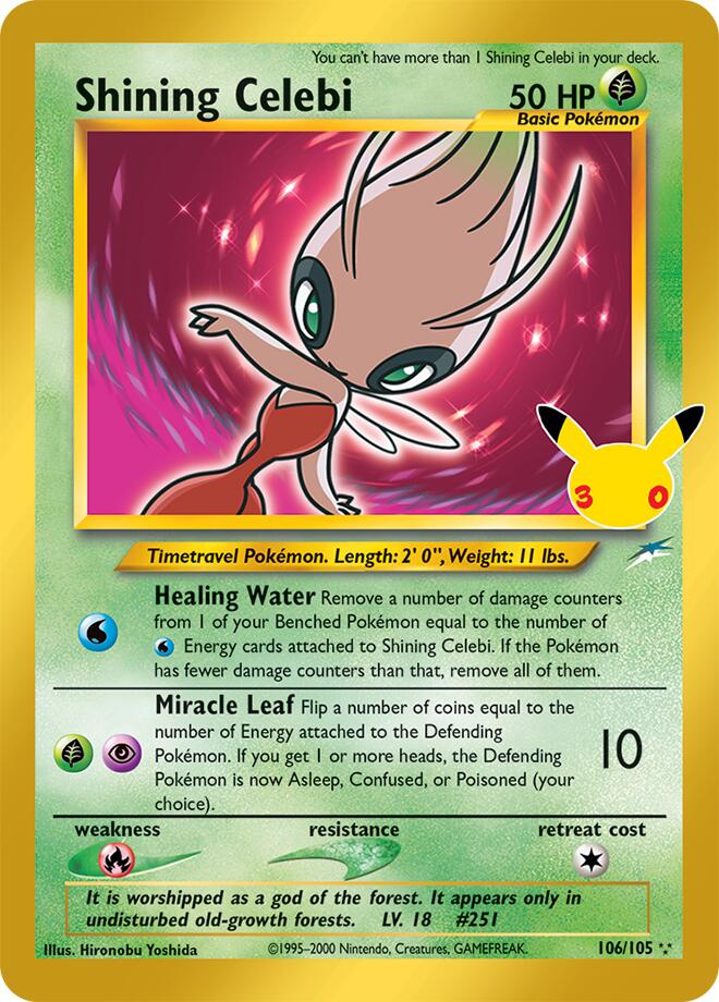 Shining Celebi - 30° Anniversario 106/105 [ Italiano / Inglese ]