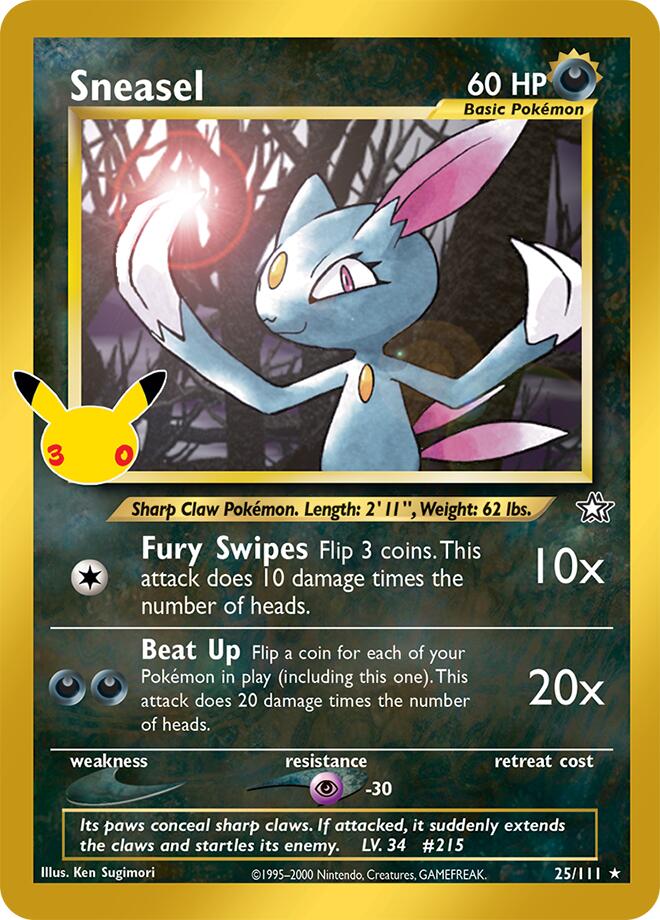 Sneasel - 30° Anniversario 25/111 [ Italiano / Inglese ]