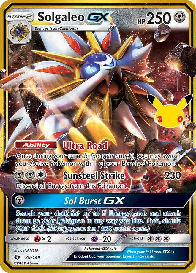 Solgaleo GX - 30° Anniversario 89/149 [ Italiano / Inglese ]