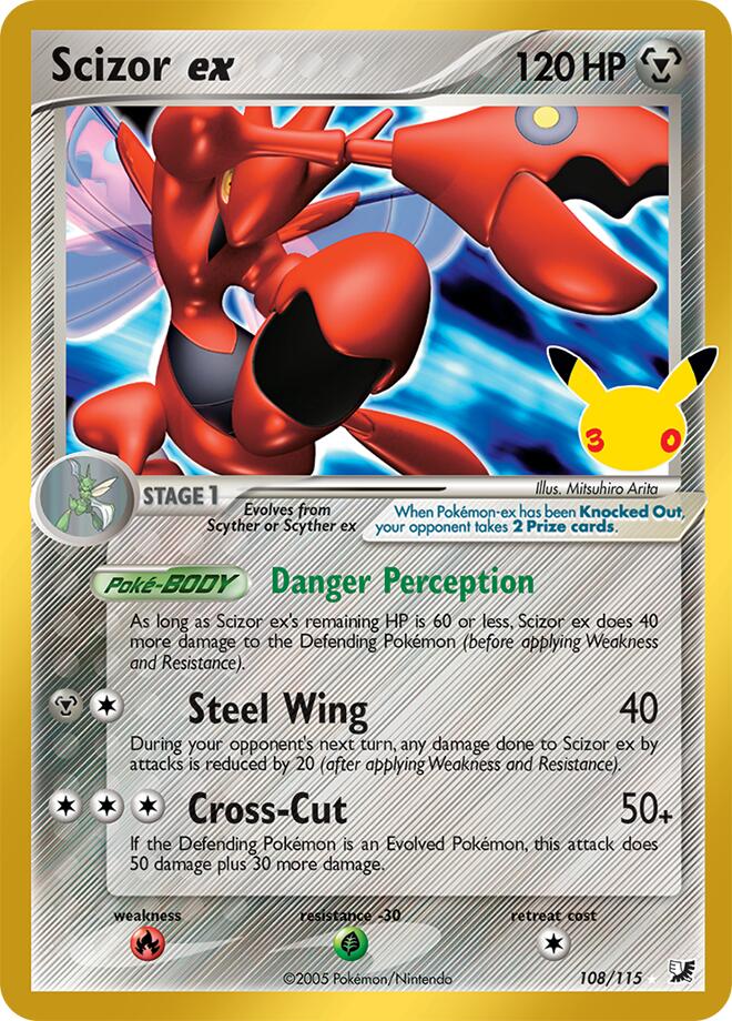 Scizor ex - 30° Anniversario 108/115 [ Italiano / Inglese ]