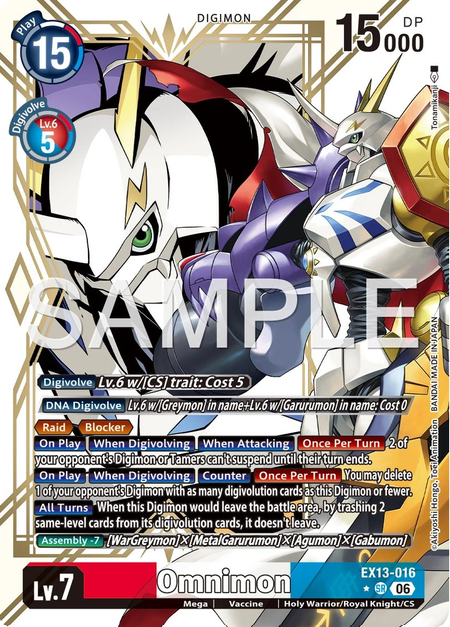 Omnimon EX13-016 [ Inglese ]