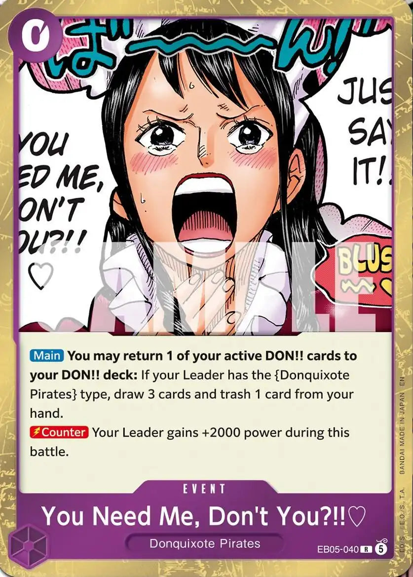 You Need Me, Don't You?!!♡ EB05-040