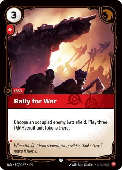 Rally for War (Common) [ Inglese / Cinese Semplificato ]