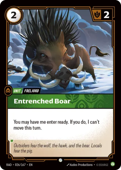 Entrenched Boar (Common) [ Inglese / Cinese Semplificato ]