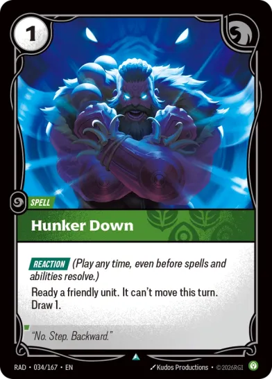 Hunker Down (Uncommon) [ Inglese / Cinese Semplificato ]