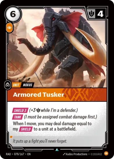 Armored Tusker (Uncommon) [ Inglese / Cinese Semplificato ]