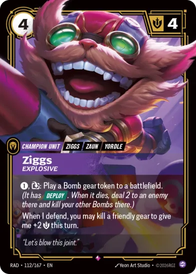 Ziggs - Explosive (RARE)