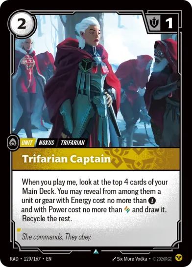 Trifarian Captain (Uncommon) [ Inglese / Cinese Semplificato ]