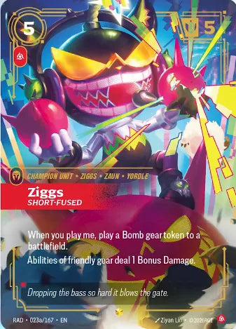 Ziggs - Short-Fused (Alternate Art) [ Inglese / Cinese Semplificato ]