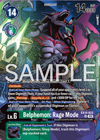 Belphemon : Rage Mode EX10-022