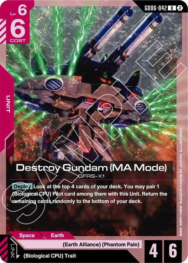 Destroy Gundam MA Mode GD06-042