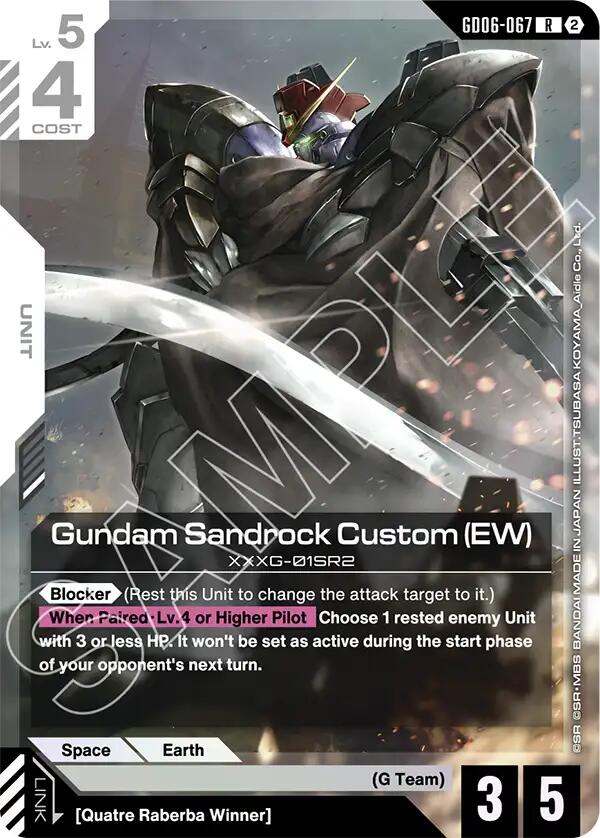 Gundam Sandrock Custom EW GD06-067