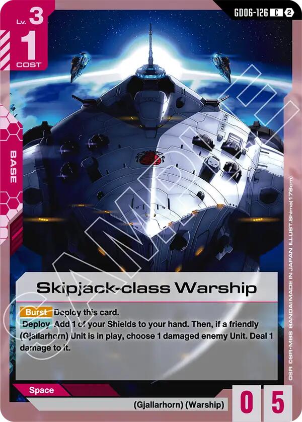 Skipjack class Warship GD06-126