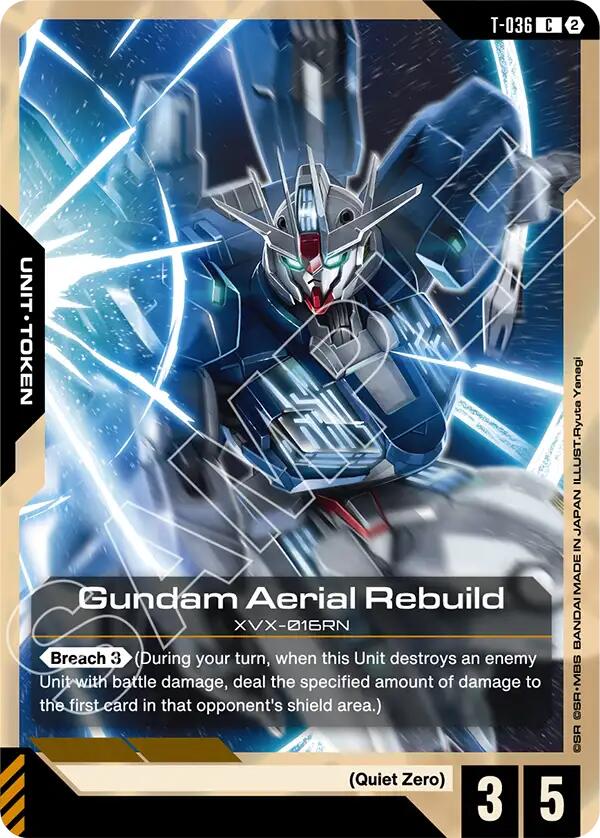 Gundam Aerial Rebuild T 036 Token T-036