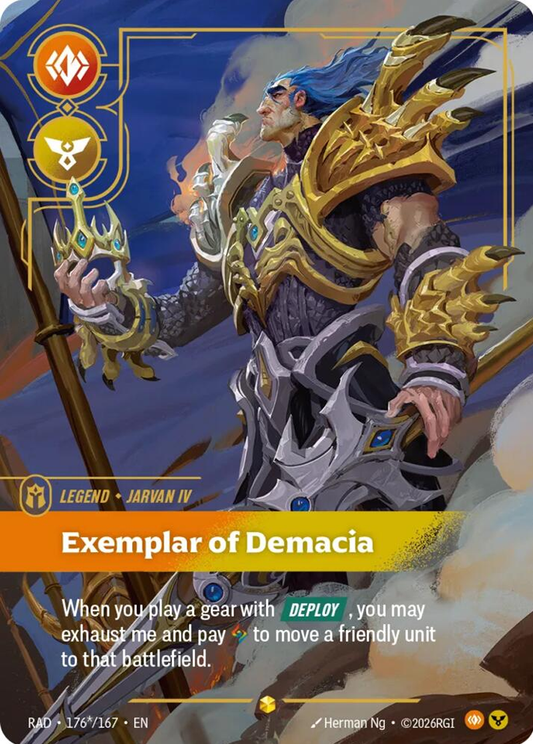 Jarvan IV - Exemplar of Demacia (RARE) [ Inglese / Cinese Semplificato ]