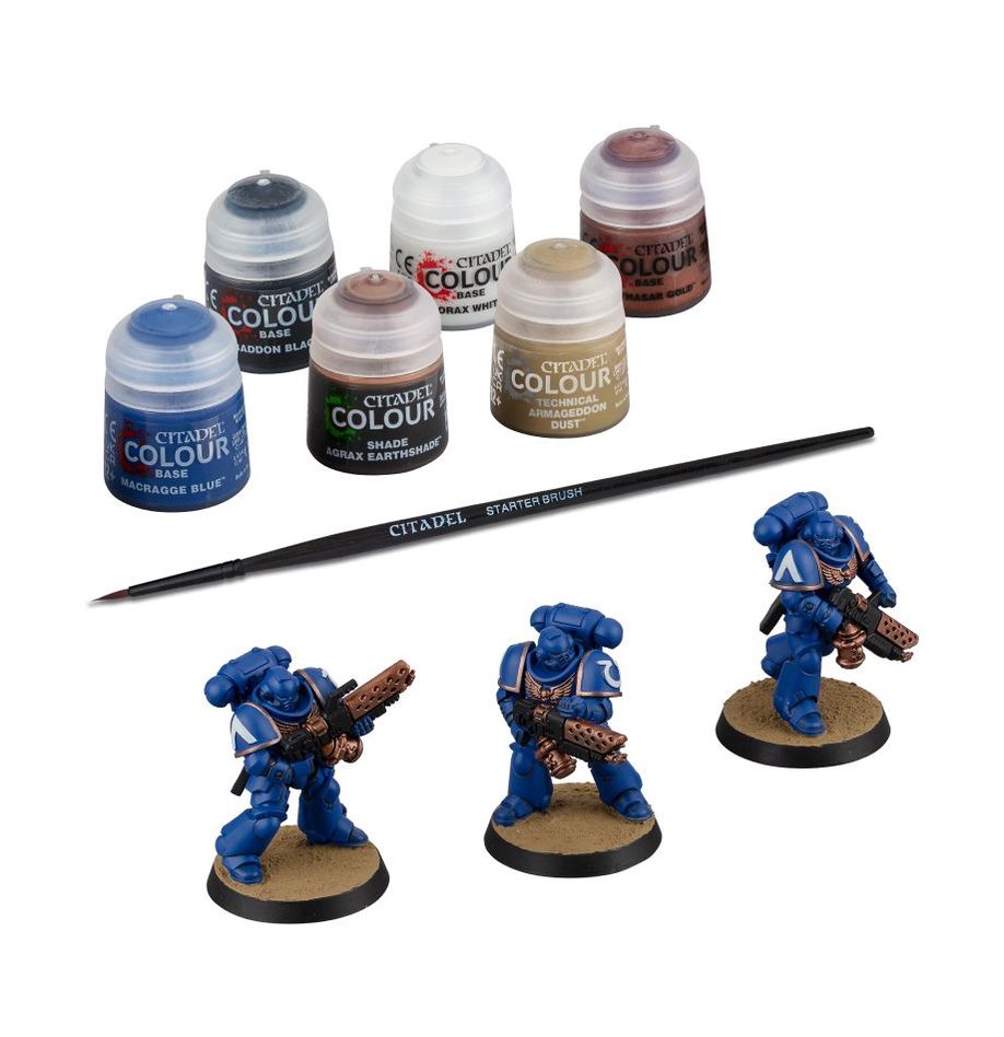 Warhammer 40 Space Marines: Set Marines Infernus + Colori - Paints