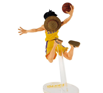 Banpresto One Piece NBA Master Stars Piece Monkey D. Luffy Los Angeles Lakers 17cm