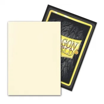 Dragon Shield: Dual Matte Valor – 100 Bustine Protettive Formato Standard – Bianco Opaco