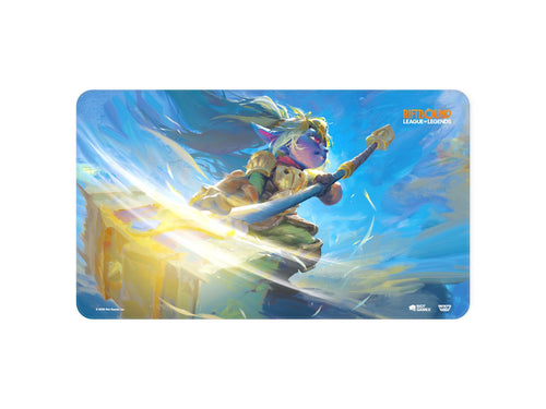 Riftbound League of Legends TCG Unleashed Poppy Keeper of the Hammer Playmat Ufficiale 61x35,5 cm