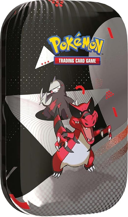 Pokémon TCG: Black Bolt & White Flare – Mini Tin UnimaPokemon TCG Scarlatto e Violetto Luce Nera Fuoco Bianco INGLESE TIN SINGOLA CASUALE
