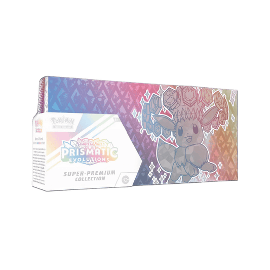 POKEMON TCG SCARLET & VIOLET PRISMATIC EVOLUTION - SUPER PREMIUM COLLECTION (ENG) Pokémon Super Premium Collection – Evoluzioni Prismatiche | Eevee-ex INGLESE | 15 Buste | Uscita 16/05/2025