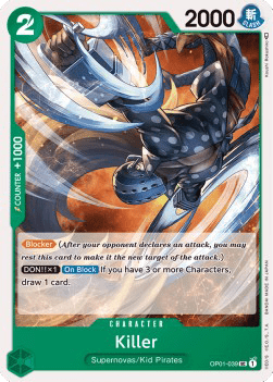 Killer OP01 - 039 [OP01] [Inglese] Uncommon