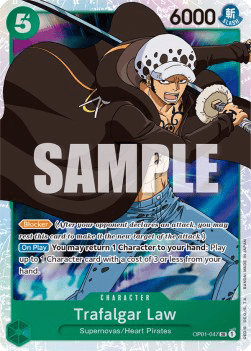 Trafalgar Law OP01 - 047 V1 [OP01] [Inglese] Super Rare