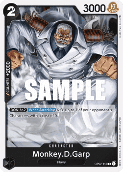 Monkey D Garp OP02 - 115 V1 [OP02] [Inglese] Rare