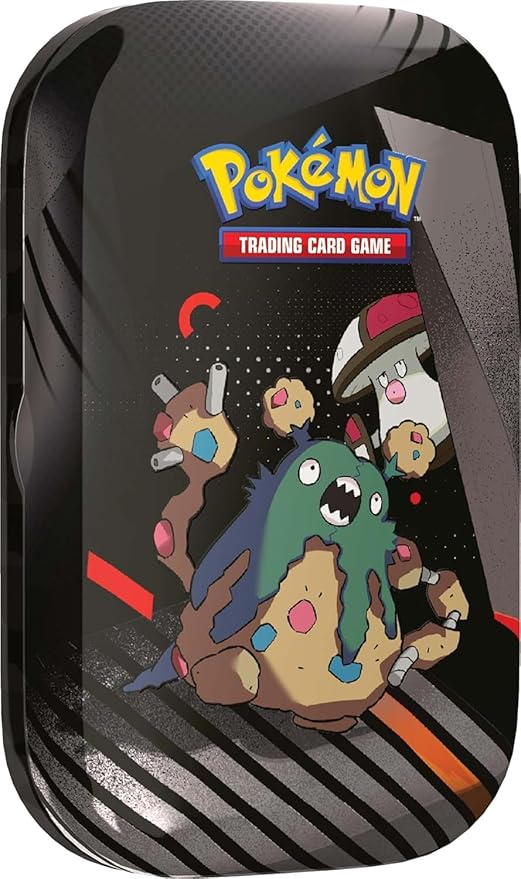 Pokémon TCG: Black Bolt & White Flare – Mini Tin UnimaPokemon TCG Scarlatto e Violetto Luce Nera Fuoco Bianco INGLESE TIN SINGOLA CASUALE