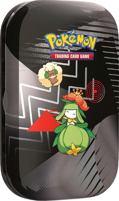 Pokémon TCG: Black Bolt & White Flare – Mini Tin UnimaPokemon TCG Scarlatto e Violetto Luce Nera Fuoco Bianco INGLESE TIN SINGOLA CASUALE