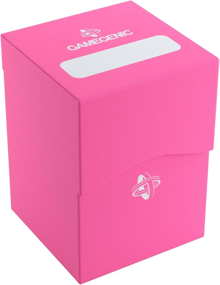 GameGenic Deck Holder 100+ XL Pink Rosa – Porta Carte con Sleeve per TCG