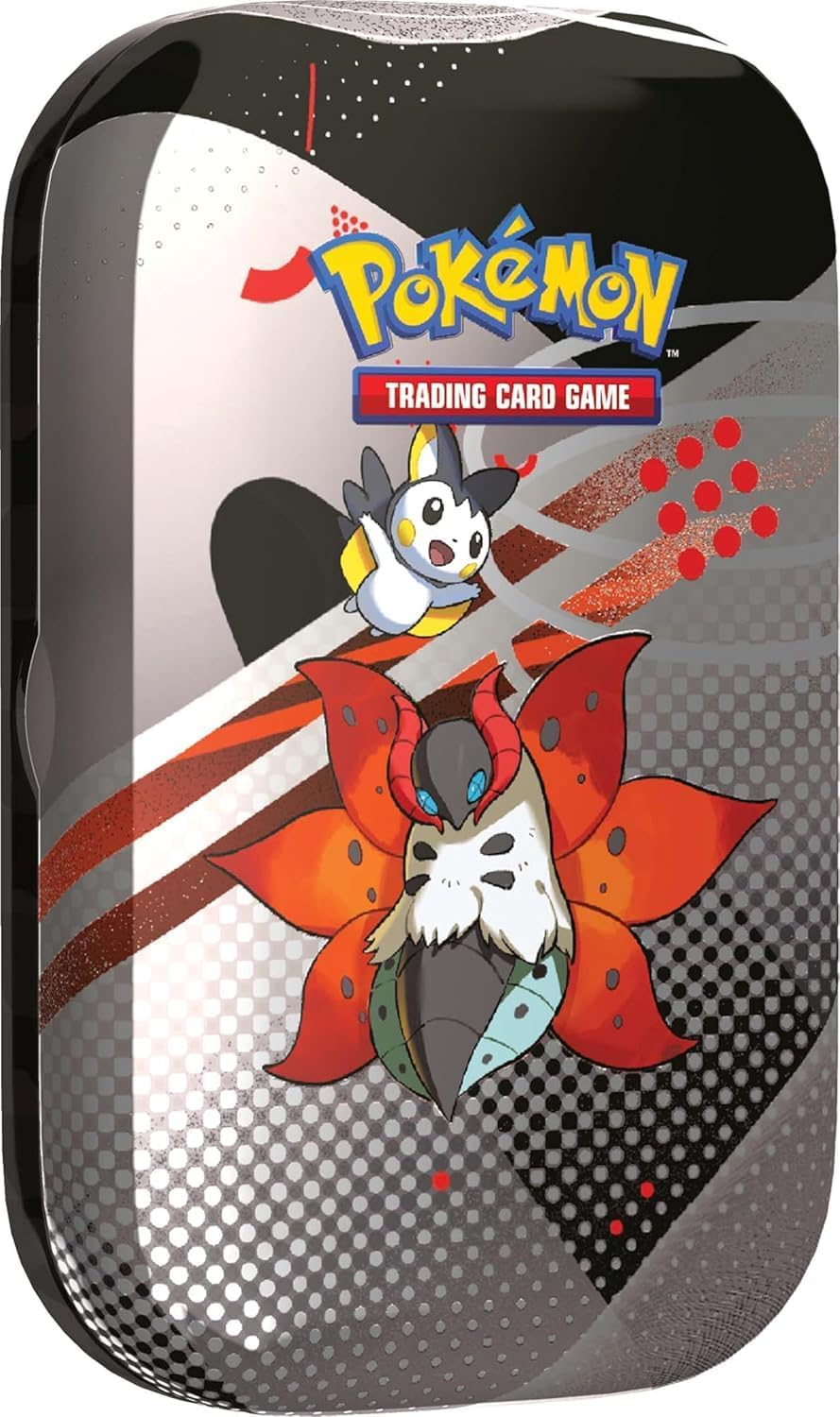Pokémon TCG: Black Bolt & White Flare – Mini Tin UnimaPokemon TCG Scarlatto e Violetto Luce Nera Fuoco Bianco INGLESE TIN SINGOLA CASUALE