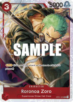 Roronoa Zoro OP01 - 025 [ST-10] [Inglese] Super Rare
