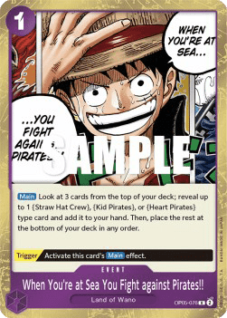 When You're at Sea You Fight against Pirates ! ! OP05 - 076 [OP05] [Inglese] Rare