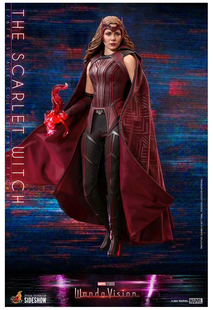 WANDAVISION - The Scarlet Witch 1/6 Action Figure 12" TMS036 HOT TOYS BROWN BOX APERTA PER ESPOSIZIONE IN VETRINA