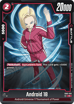 Android 18 FB02 - 016 Fusion World [FB02] [Inglese] Rare