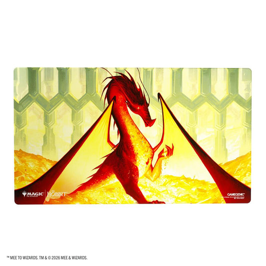 Gamegenic Shiny Playmat Magic: The Gathering – Lo Hobbit Smaug the Golden | Tappetino da Gioco 61x35 cm ENG