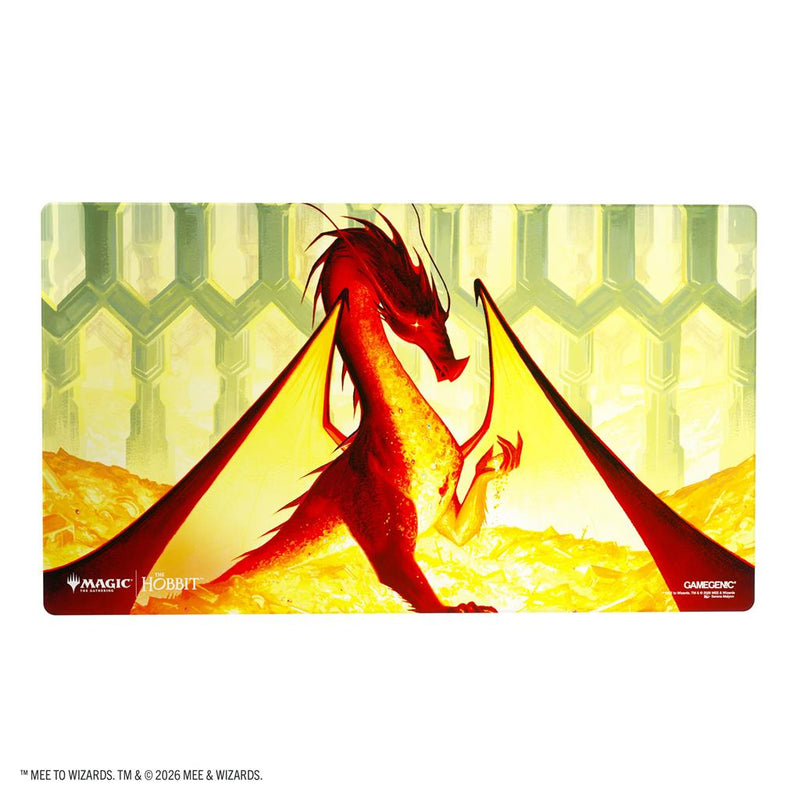Gamegenic Shiny Playmat Magic: The Gathering – Lo Hobbit Smaug the Golden | Tappetino da Gioco 61x35 cm ENG
