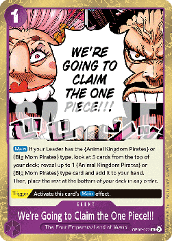 We're Going to Claim the One Piece ! ! ! OP07 - 077 [OP07] [Inglese] Rare