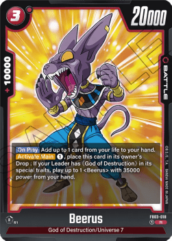 Beerus FB03 - 018 Fusion World [FB03] [Inglese] Rare