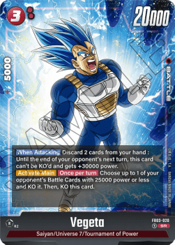 Vegeta FB03 - 020 Fusion World V 1 - Super Rare [FB03] [Inglese] Super Rare