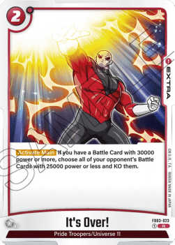 It's Over ! FB03 - 023 Fusion World [FB03] [Inglese] Rare