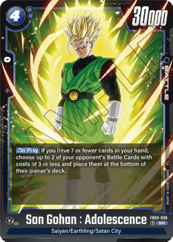 Son Gohan : Adolescence FB03 - 039 Fusion World V 1 - Super Rare [FB03] [Inglese] Super Rare