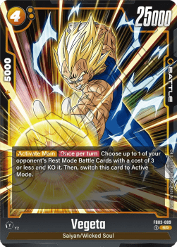 Vegeta FB03 - 089 Fusion World V 1 - Super Rare [FB03] [Inglese] Super Rare