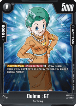 Bulma : GT FB03 - 128 Fusion World [FB03] [Inglese] Rare