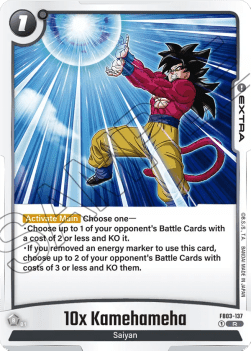 10x Kamehameha FB03 - 137 Fusion World [FB03] [Inglese] Rare