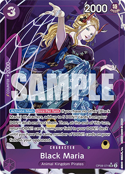 Black Maria OP08 - 074 V2 [OP08] [Inglese] Alternate Art